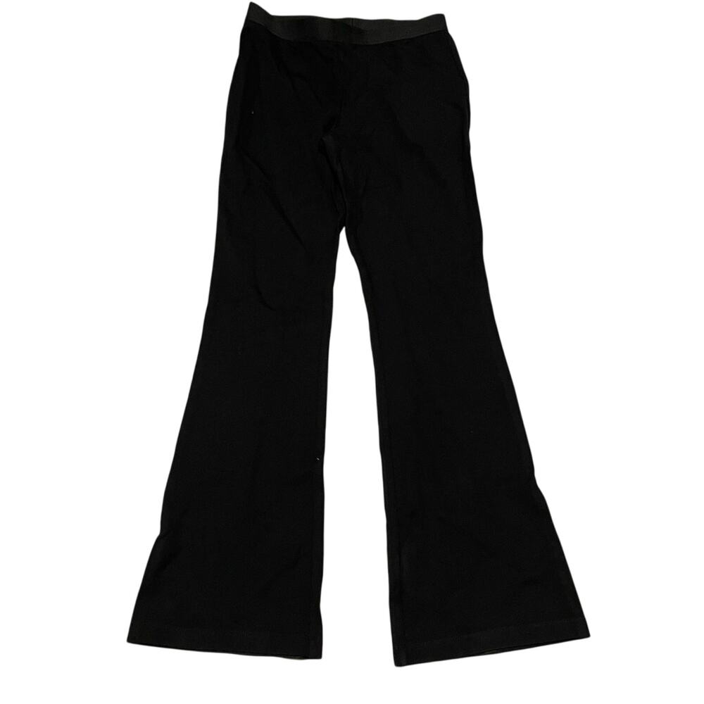 Bcbcmaxazria Women's Black Wide-Leg stretch flared Pants medium